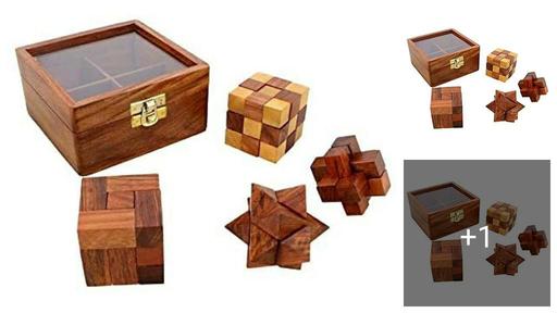 Wooden puzzle game