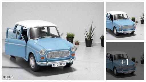 Vintage Toy Car – 12cm Pull Back Model with Opening Doors – Durable Plastic – Made in India Gift for Kids & Collectors (Color May Very)