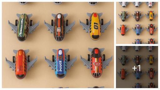 06pcs Pull Back Race aeroplane Toys Vehicles Gift Set, Friction Powered Mini Metal Alloy Toy Toddler Birthday Gift, Kid Party Favors, Stocking Stuffer