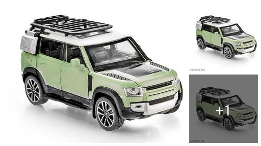 Die Cast Alloy Model Car Sports Car 1:32 Exclusive Alloy Metal Pull Back Die-cast Car Diecast Metal Pullback Toy car with Openable Doors & Light Music Gifts Toys for Kids Resembling Lander Roversz Defenderz Sports SUV SS720SY Toy Cars Pull Back Gift【Colors as Per Stock】