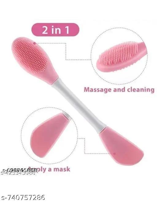 Finger brush, 4 In 1 Soft Silicone Blackhead Remover | Face Mask Applicator & Scrubber | Skin-friendly Facial Cleaning Brush Face Scrubber Exfoliator, Soft Face Brush, Facial Cleansing Brush (PACK OF 4) - lolfashion