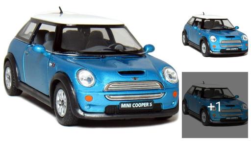 1:32 Scale Mini CooperS Die-Cast Toy Car Model with Openable Doors – Metal Pull Back Toy Car for Kids & Collectors (Blue)