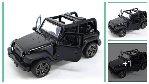  Rugged Jeep Die-Cast Metal Car | Off-Road SUV Toy with Openable Doors