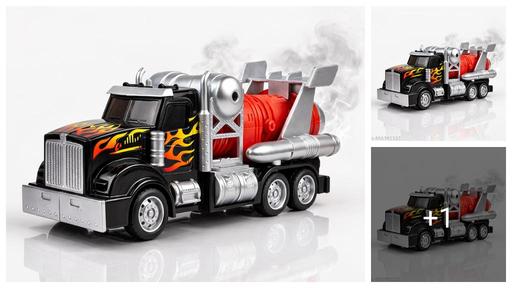 ThunderBlaze Turbo Tanker – Die-Cast Metal Truck with Lights, Sound &  Smoke (Battery Operated)