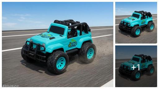 Friction-Powered Police Jeep | Push & Go Unbreakable Toy | Colourful Vehicle with Cute Design| Push & Go Fun Toy for Kids (Police Jeep)