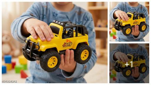 Friction-Powered Police Jeep | Push & Go Unbreakable Toy | Colourful Vehicle with Cute Design| Push & Go Fun Toy for Kids (Police Jeep)