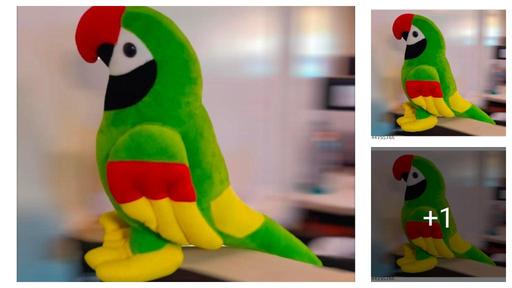 Toy Cute Miniature Green Parrot with Multicolor Feathers Perfect for Children and Bird Enthusiasts of All Ages (Cute Green Parrot)