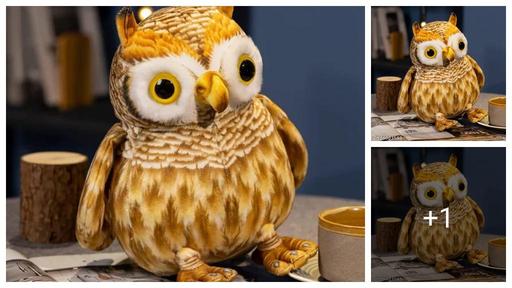  Owl Soft Stuffed Plush Animal Toy for Kids and Birthday Gift Toys - 35 cm