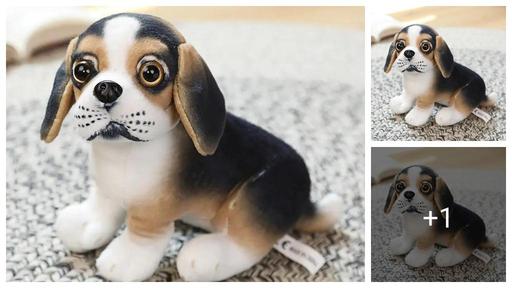  Puppy Dog Soft Stuffed Plush Animal Toy for Kids and Birthday Gift Toys - 28 cm