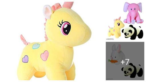Soft Toys Combo offer for Kids  / 3 Toys / Elephant, Penguin and Rabbit