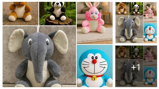 Soft Toys Combo For Kids 5 Pics Premium Quality Finishing Stuffed Toys 7Inch