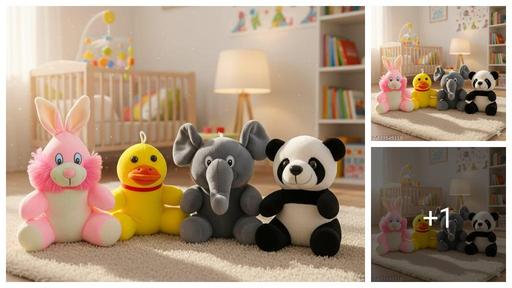 Soft Toys Combo OF 4 Pic Super Soft Stuffed Toys For Kids Premium Quality Finishing