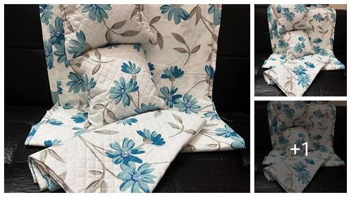 5PC bedding  set 1 double bedsheet with 2 pillow covers +2 cushion with fillers 