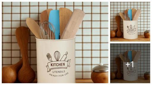 Premium Metal Cutlery Holder – Durable Kitchen Utensil Organizer for Forks, Knives & Spoons  Rust-Resistant Tabletop Storage Rack