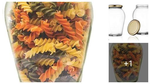 (1000 ML - 2 PC) Matka Shape Glass Jar and Container For Storage Containers with Airtight Lid Big Pot Kitchen Storage Glass Jars and Containers with Airtight Metal Lid