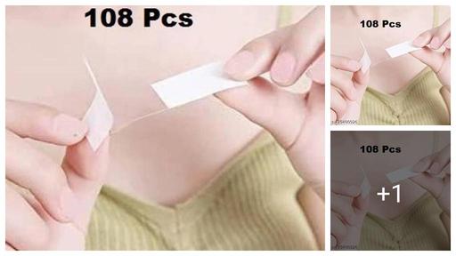 Pack Of 108 Double Sided Breast Tape for Women Fashion for Dressing /Invisible Double-sided Clothing Tape
