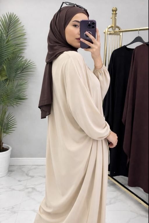 Dubai collection for new arrival and modest Kafan Abaya for women naqaab golden colour - Zeyoria