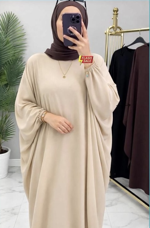 Dubai collection for new arrival and modest Kafan Abaya for women naqaab golden colour - Zeyoria