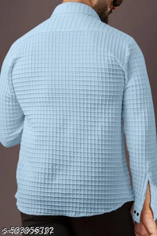 NEW MEN'S HIGH QUALITY IMP FABRICS SHIRT POPCORN FABRIC HAVY IMP - Lumae