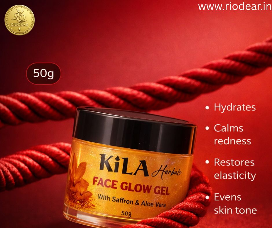 Kila herbals face glow gel aloevera & suffron 50g