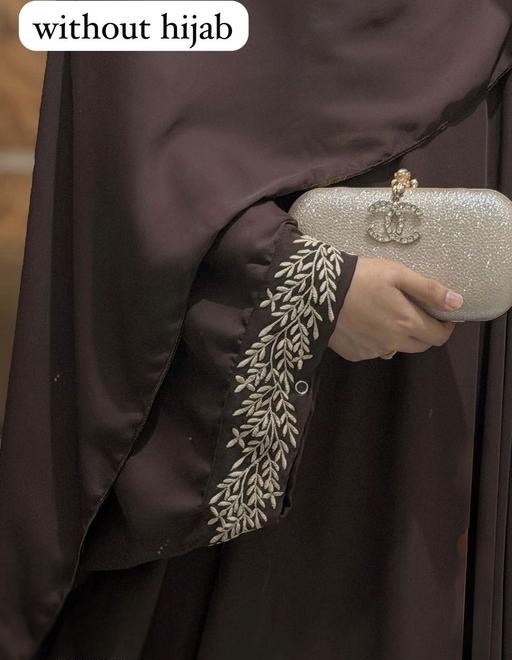 YASMIN ENTERPRISE NEW ARRIVAL BROWN UNIQUE TURKEYS MODERN STYLISH ELEGANT FANCY DUBAI MODERN ABAYA KAFTAN WITHOUT HIJAB BROWN COLOUR EMBROIDERY ABAYAS BURKHA NAKAB BEAUTIFUL KAFTAN - Zeyoria