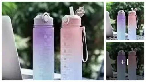 Unique Water Bottle Motivational Time (pack of 2)
