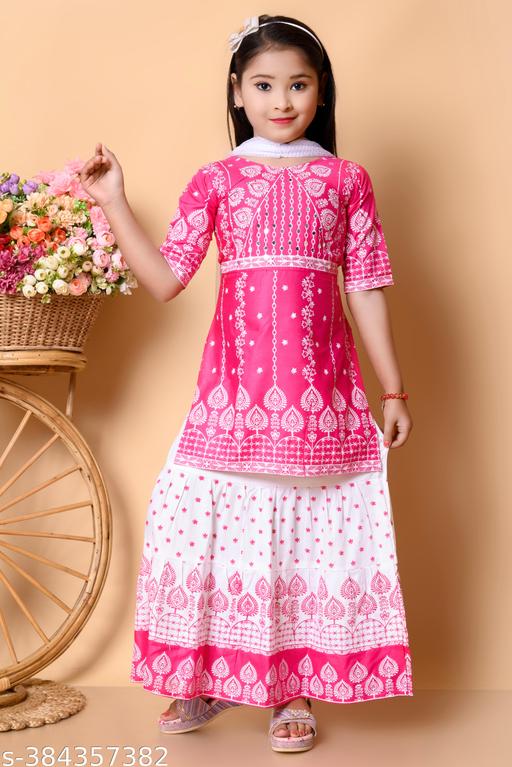 Girls plazo & Dresses Pack Of 1 - Lumae