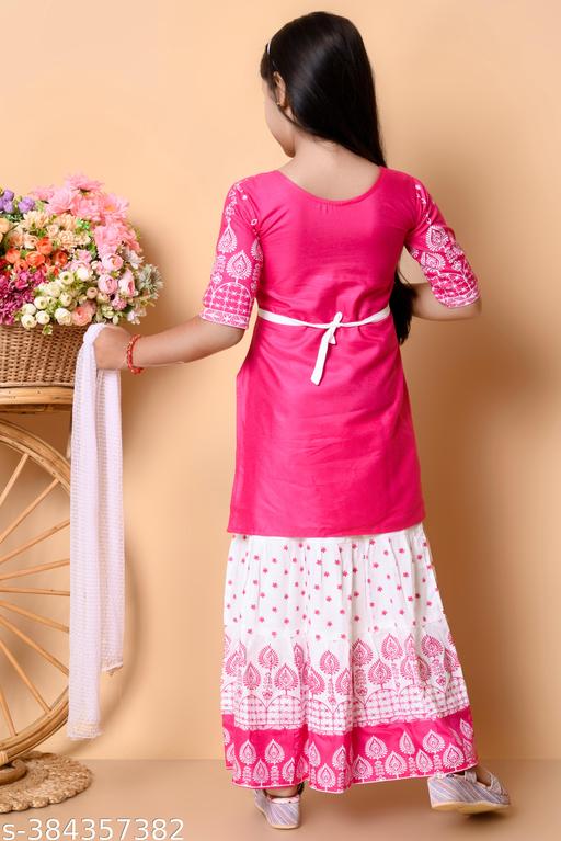 Girls plazo & Dresses Pack Of 1 - Lumae