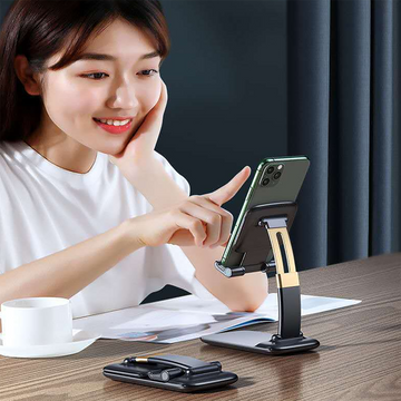 Phone Holder for Table, Foldable Universal Mobile Stand for Desk - Lumae