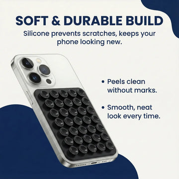 Suction Phone Case / Holder Mount (1 Pc / Mix Color) - Lumae