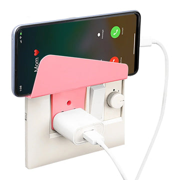 Plastic Secure Mobile Phone Charging Stand Holder (1 Pc / Mix Color) - Lumae