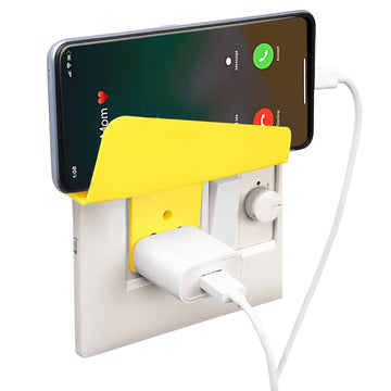 Plastic Secure Mobile Phone Charging Stand Holder (1 Pc / Mix Color) - Lumae