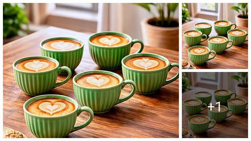 Ceramic Coffee Cups Set | Stylish Tea & Coffee Mugs for Home & Kitchen (Pack of 6)