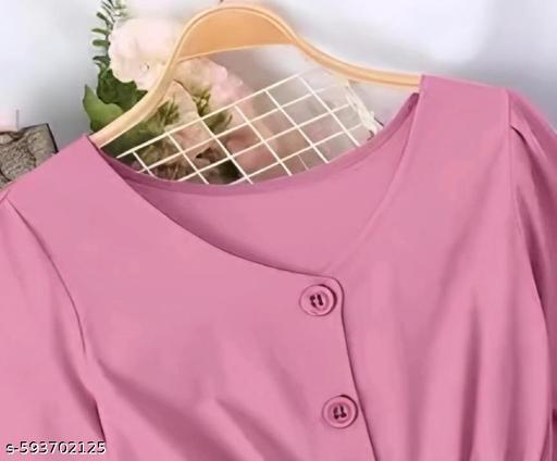 Solid Beautiful Trendy Flare Top With Pocket Palazzo For Girls - Lumae