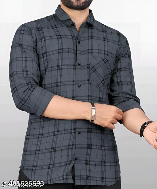MENS DASHING  FORMAL CHECK SHIRT - Lumae