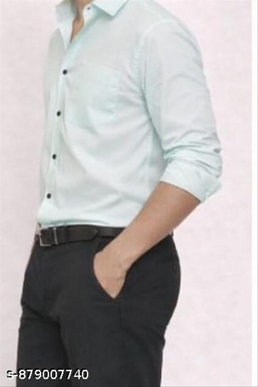 mint green cotton shirt - Lumae