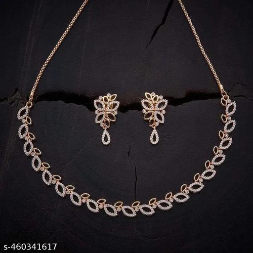 ZP STONE NECKLACE WITH EARRING WOMAN JEWELLY SET - Lumae