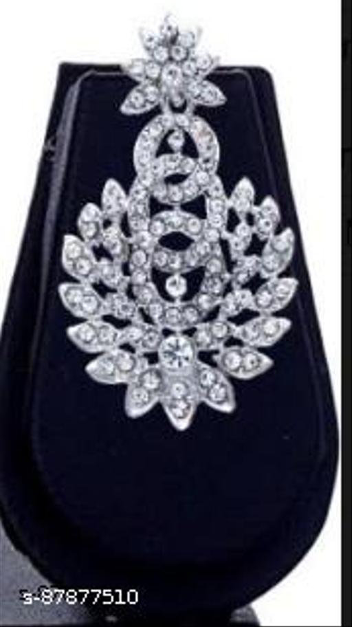 Sterling Rhodium Plated Jewellery Set With White Austrian Diamond  - Lumae