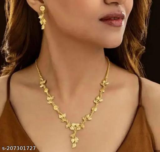 Gold Plated Jewellry Set For Women and girl Stylish For You Jewellery Set  - Lumae