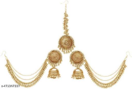 WOMEN BAHU-BALI WITH GOLD CHOKER SET - Lumae