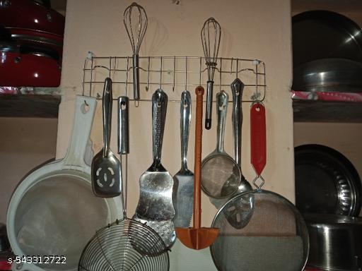 Steel Hooks Hanger for Multi-Purpose Use Anywhere Like Kitchen - Lumae