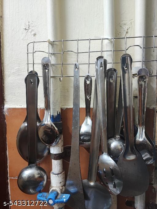 Steel Hooks Hanger for Multi-Purpose Use Anywhere Like Kitchen - Lumae