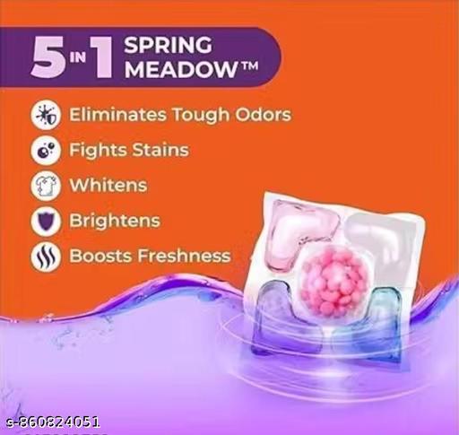 30 ponds 5in1 Dissolvable Magic Laundry Ponds for 30 Washes Tough Stain Fighter for Top & Fornt Lonad Machine Floral Aroma Eco- Friendly 1 Pod 1 Wash For 5_7 Kg Load - Lumae