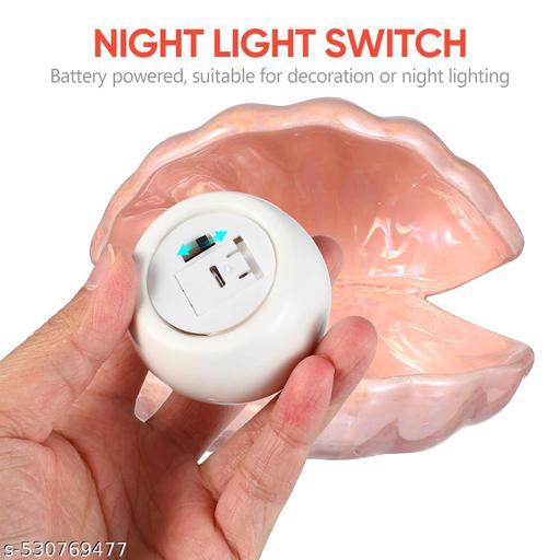 Shell Lamp Pearl Shell Night Lamp Shell Pearl Light LED Accent Lamp for Home Decor Bedroom Living Room Decoration Night Light for Kids Room Clamshell Portable Lights - LYNXNEST Store