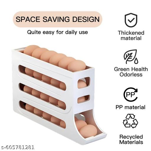 AUTOMATIC ROLLING EGG RACK ( WHITE )PACK IN 1 PCS - LYNXNEST Store