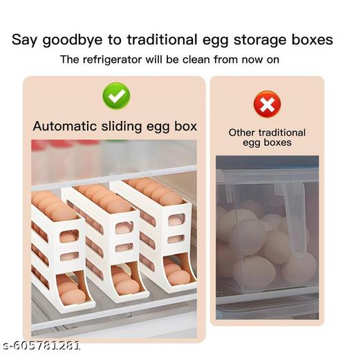 AUTOMATIC ROLLING EGG RACK ( WHITE )PACK IN 1 PCS - LYNXNEST Store
