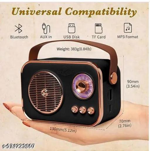 Portable Bluetooth Speaker – Deep Bass, Crystal Clear Stereo, Type-C Charging, TF Card & RGB Lights - LYNXNEST Store