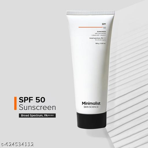 SPF 50 PA ++++ Face Sunscreen | Broad Spectrum, Lightweight & No White Cast Cream Sunscreen | 30gm - Lumae