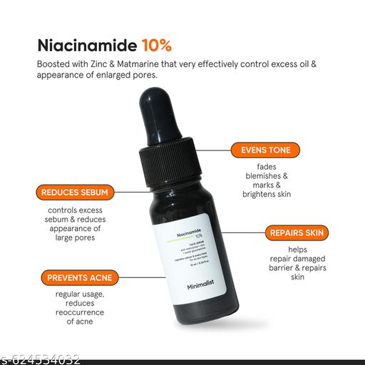 Niacinamide 10% + Zinc Face Serum | Sebum & Oil-Control Serum for Clarifying Skin & Blemishes | 10ml - Lumae