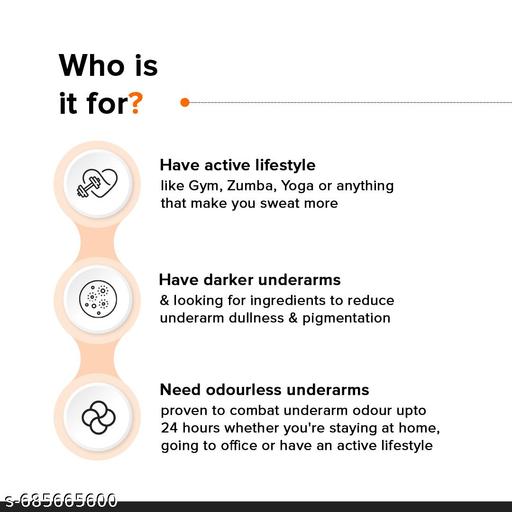 Underarm Roll On Deodorant | Nonapeptide + AHA BHA 06% | Controls Bad Odour & Fades Underarm Darkness | Fragrance & Aluminium-Free | 40ml - Lumae